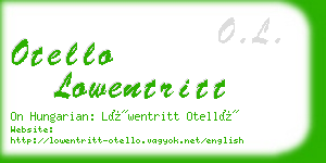 otello lowentritt business card